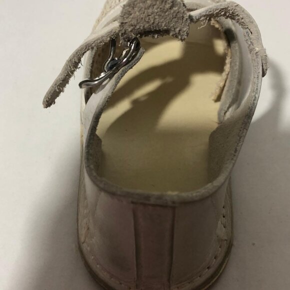 Vintage Buster Brown Childs Baby Shoes Sandals White Original Box Size 2 5-8 Mo - Picture 10 of 12
